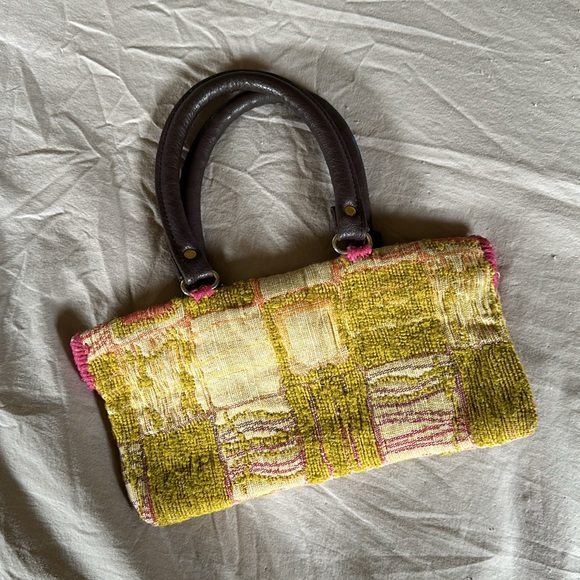 Funky handbag with leather handles - Picture 4 of 7